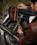 Borsa Laterale Moto Universale Moto Sling Bag Cognac - cafetwin