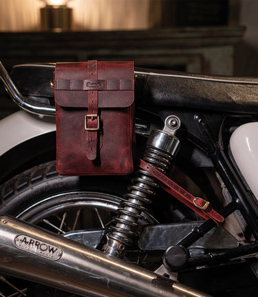 Sacoche latérale Moto Universelle Moto Sling Bag Rouge - cafetwin