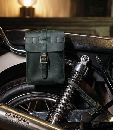 Sacoche latérale Moto Universel Moto Sling Bag Vert - cafetwin