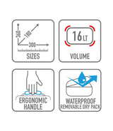 Saddlebag Single Soft 16 L - CRM102 Corium - GIVI - cafetwin