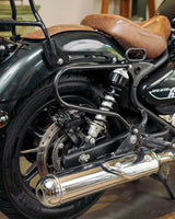 Ventura Side Bag in Canvas & Leather Cafe Twin x Trip Machine Brown - cafetwin