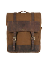 Ventura Side Bag in Canvas & Leather Cafe Twin x Trip Machine Brown - cafetwin