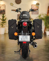Ventura Canvas & Leather Side Bag Cafe Twin x Trip Machine Black - cafetwin