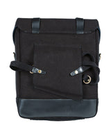 Ventura Canvas & Leather Side Bag Cafe Twin x Trip Machine Black - cafetwin