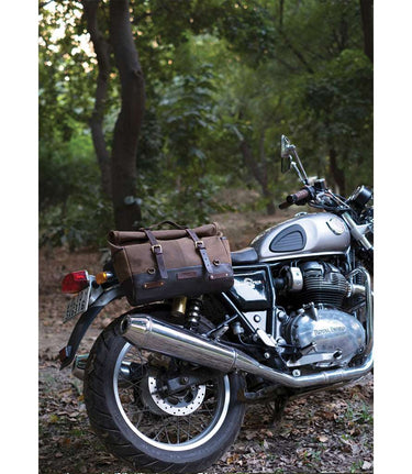 Sacoche latérale Vintage Marron - Trip Machine - cafetwin