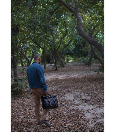 Sacoche latérale Vintage Noire - Trip Machine - cafetwin