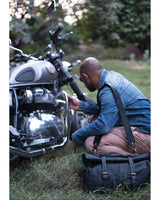 Vintage Black Side Bag - Trip Machine - cafetwin