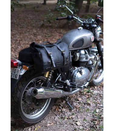 Sacoche latérale Vintage Noire - Trip Machine - cafetwin