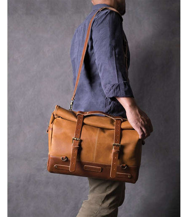 Sacoche latérale Vintage Vintage Tan - Trip Machine - cafetwin