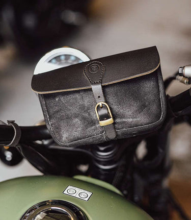 lenkertasche vespa Lenkertasche Moto Cafe Twin x Trip Machine Schwarz – cafetwin