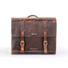 Legacy Leather Side Motorcycle Bag - Brown - cafetwin
