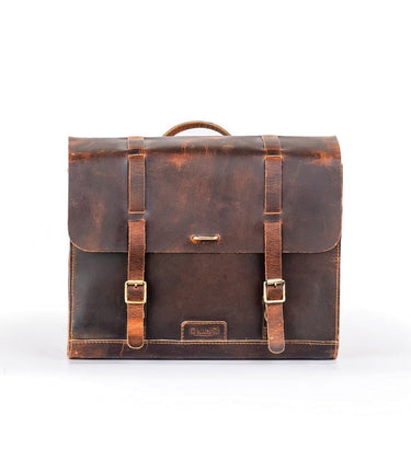 Bolsa Moto Lateral em Pele Legacy - Castanho - cafetwin