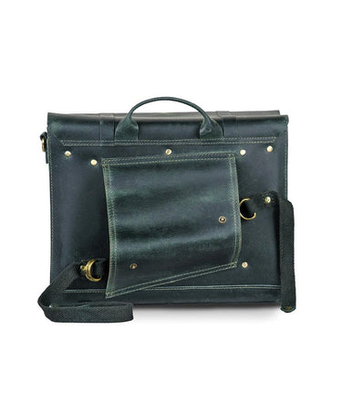 Bolsa Moto Lateral em Pele Legacy - Verde - cafetwin