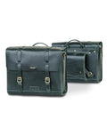Borsa Moto Laterale in Pelle Legacy - Verde - cafetwin