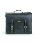 Borsa Moto Laterale in Pelle Legacy - Verde - cafetwin