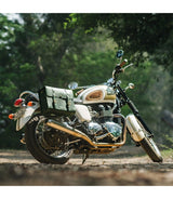 Legacy Leather Side Motorcycle Bag - Green - cafetwin