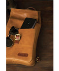 Borsa Moto Laterale Vintage Trip Machine - Vintage Tan - cafetwin