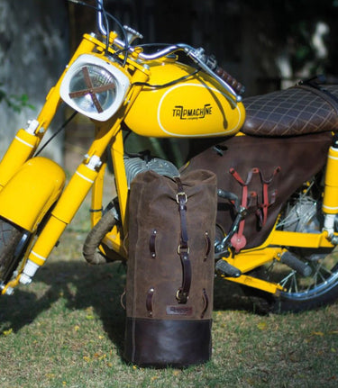 Sac Moto Military Duffle Bag Trip Machine - Marron - cafetwin