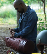 Motorcycle Bag Military Duffle Bag Trip Machine Red - cafetwin