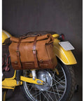 Borsa Laterale Moto Cafe Racer Trip Machine Vintage Tan