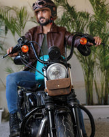 Motorcycle Bag "Sidekick" Brown - Multifunctional - cafetwin