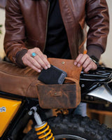 Motorcycle Bag "Sidekick" Brown - Multifunctional - cafetwin