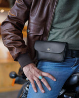 Sacoche Moto "Sidekick" Noire - Multifonction - cafetwin