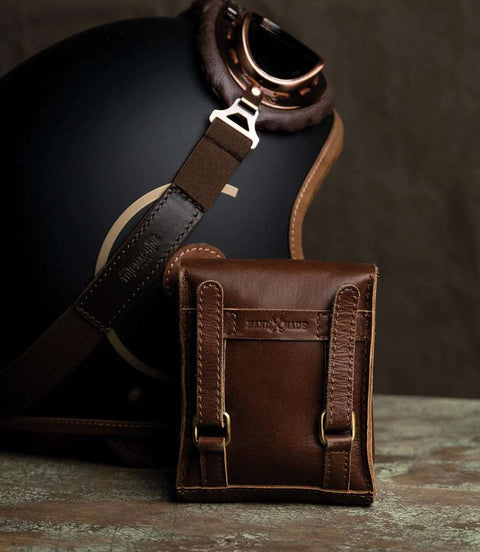Borsa Porta Casco Cognac - Trip Machine - cafetwin