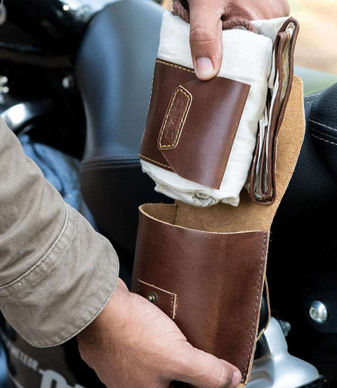 Borsa Porta Casco Cognac - Trip Machine - cafetwin