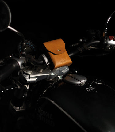 Vintage Tan Helmet Bag - Trip Machine - cafetwin