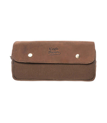 Duffle Bag Brown Front for Super Meteor 650 - cafetwin