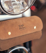 Duffle Bag Brown Front for Super Meteor 650 - cafetwin