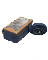 Trip Machine Navigator Blue Tan Magnetic Tank Bag - cafetwin