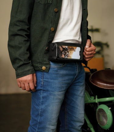 Tank Bag Magnetic Trip Machine Black Navigator - cafetwin