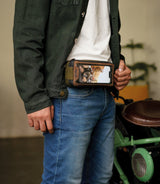 Tank Bag Magnetica Trip Machine Navigator Green Tobacco - cafetwin