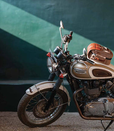 Borsa Serbatoio Moto Cartographer Cognac DGR - Trip Machine - cafetwin