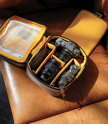 Borsa Serbatoio Moto Cartographer Cognac DGR - Trip Machine - cafetwin