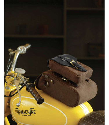 Tank Bag Magnetic Motorcycle Trip Machine - Brown - cafetwin