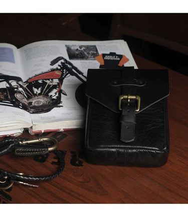 Tank Bag Motorcycle Vintage - Black - Trip Machine - cafetwin