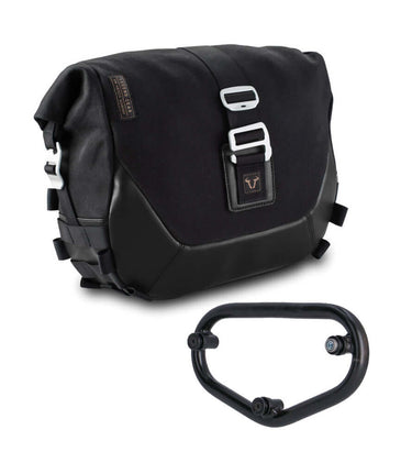 Sw Motech Bag Black Edition + Frame for Meteor 350 - Right Side - cafetwin