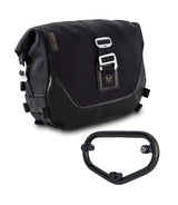 Sw Motech Bag Black Edition + Frame for Meteor 350 - Left Side - cafetwin
