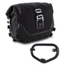 Sw Motech LC1 Bag Black Edition + Frame for Street Twin 900 - Left Side - cafetwin