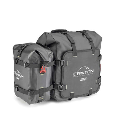 Saddlebags Canyon with Specific Frames for Interceptor 650 - GIVI - cafetwin
