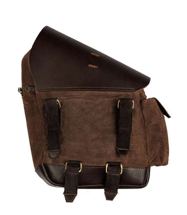 Borse Frontali per Himalayan 410 - Cafe Twin x Trip Machine - Marroni - cafetwin