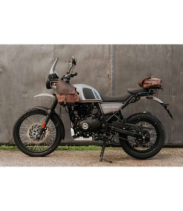 Saddlebags Front panels for Himalayan 410 - Cafe Twin x Trip Machine - Brown - cafetwin