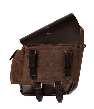 Borse Frontali per Himalayan 410 - Cafe Twin x Trip Machine - Marroni - cafetwin