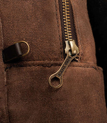 Borse Frontali per Himalayan 410 - Cafe Twin x Trip Machine - Marroni - cafetwin