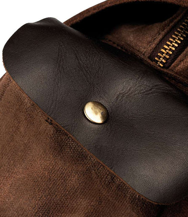 Borse Frontali per Himalayan 410 - Cafe Twin x Trip Machine - Marroni - cafetwin