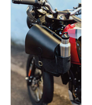Saddlebags Front panels for Himalayan 410 - Cafe Twin x Trip Machine - Black - cafetwin