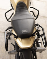 Guerrilla 450 bags with Royal Enfield brackets - cafetwin
